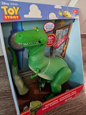 Mattel Toy Story Roarin' Laughs Rex Figure - Green New!